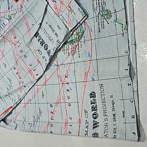 Map of the World Button Down Shirt - Picture 3 of 6